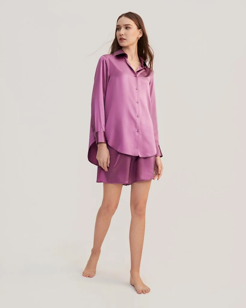 Women's Myrtus Oversized Silk Pajama Set 商品