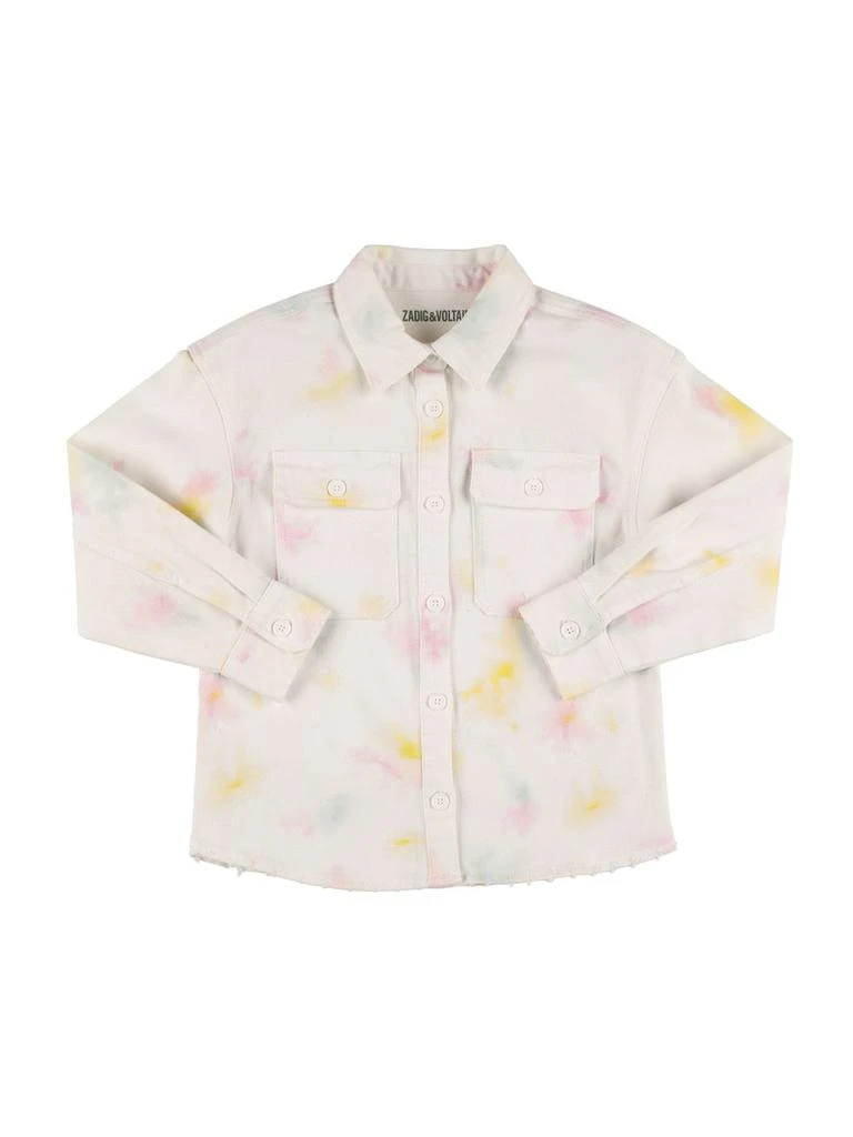 商品Zadig&Voltaire|Tie Dye Cotton Denim Jacket,价格¥462,第1张图片