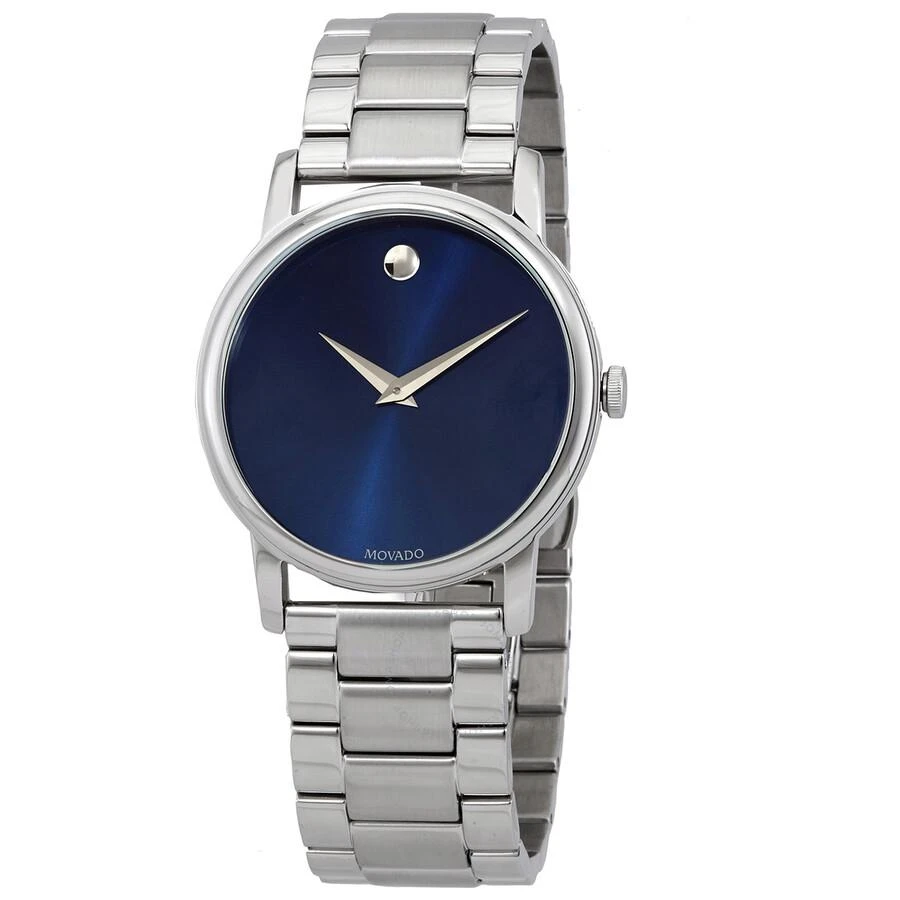 商品Movado|Classic Museum Quartz Navy Dial Men's Watch 2100015,价格¥1703,第1张图片