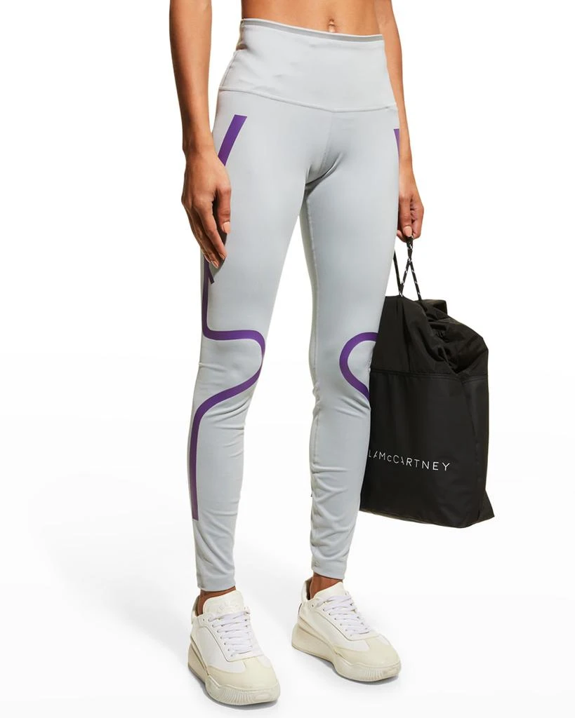 商品Adidas|Truepace Contrast Stripe Tights,价格¥619,第3张图片详细描述