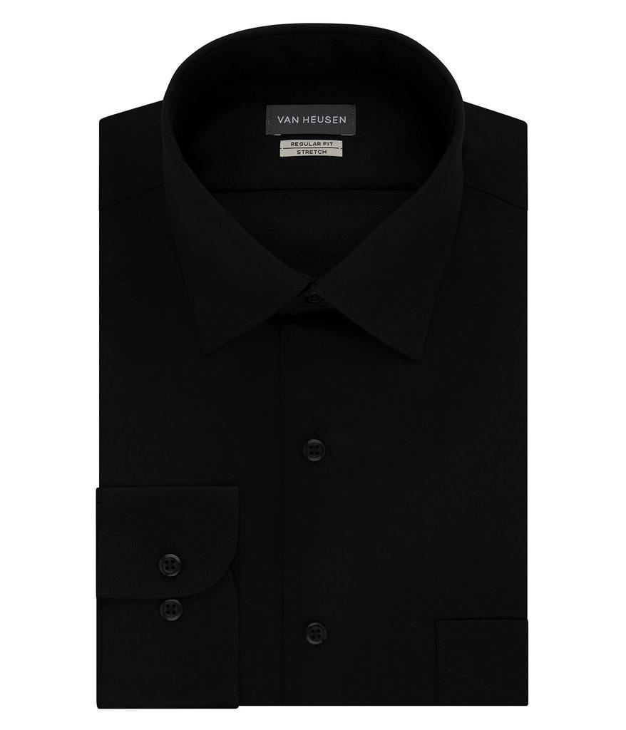 商品Van Heusen|Men's Dress Shirts Regular Fit Lux Sateen Stretch Solid,价格¥204,第1张图片