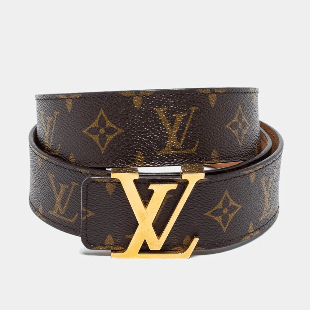 商品[二手商品] Louis Vuitton|Louis Vuitton Monogram Canvas LV Initiales Belt 110 CM,价格¥3136,第1张图片