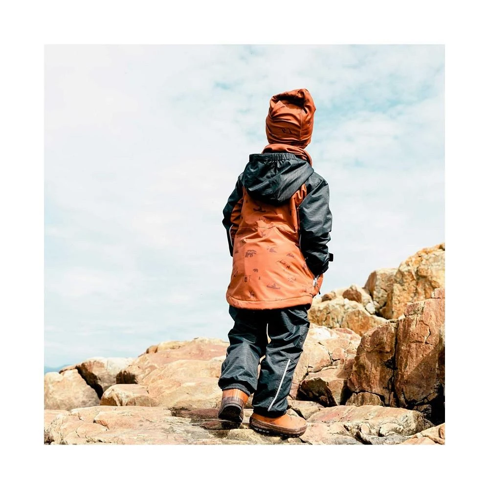 商品Deux par Deux|Boy Printed Two Piece Spring Rain Set Brown Forest & Black Texture - Toddler|Child,价格¥782,第2张图片详细描述