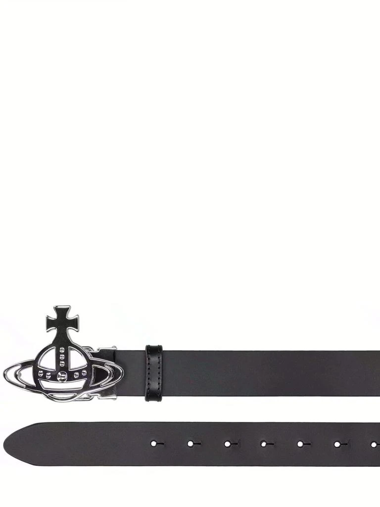 商品Vivienne Westwood|3cm Metal Hardware Leather Belt,价格¥2152,第2张图片��详细描述