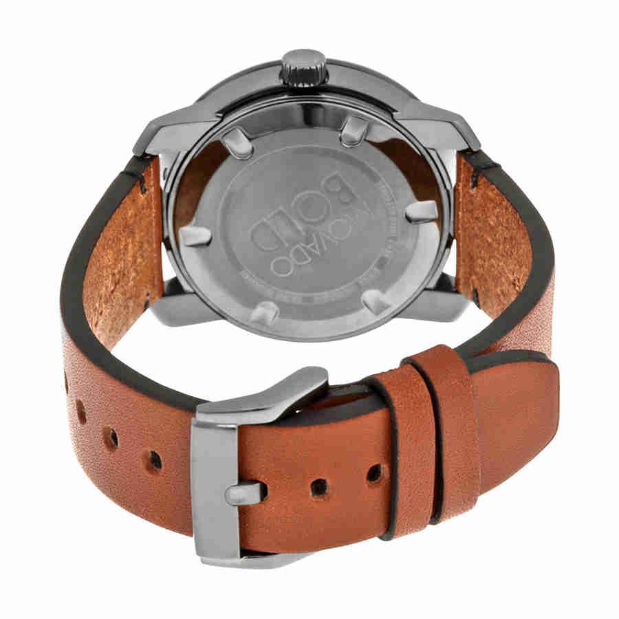 Movado Bold Grey Dial Brown Leather Mens Watch 3600366商品第3张图片规格展示