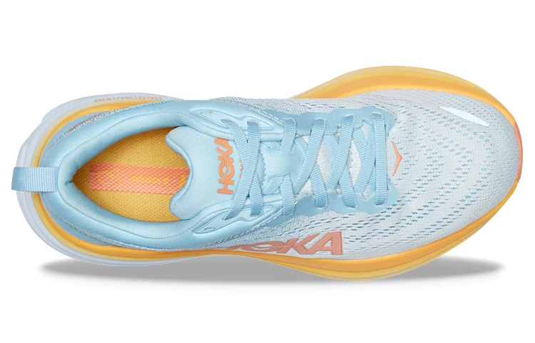 商品[国内直发] Hoka One One|Bondi 8 邦代8减震防滑耐磨 低帮跑步鞋 女款 蓝色 宽版,价格¥1373,第4张图片详细描述