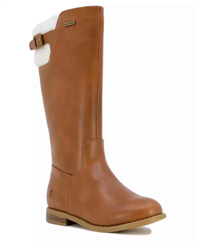 商品Nautica|Big Girls Zaida Pull On Buckle Detail Riding Boots,价格¥225,第1张图片