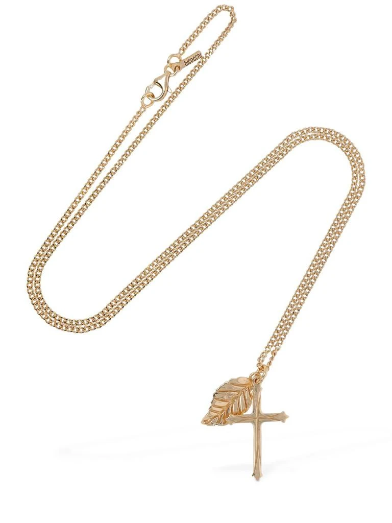 商品Emanuele Bicocchi|Leaf & Cross Charm Necklace,价格¥2084,第2张图片详细描述