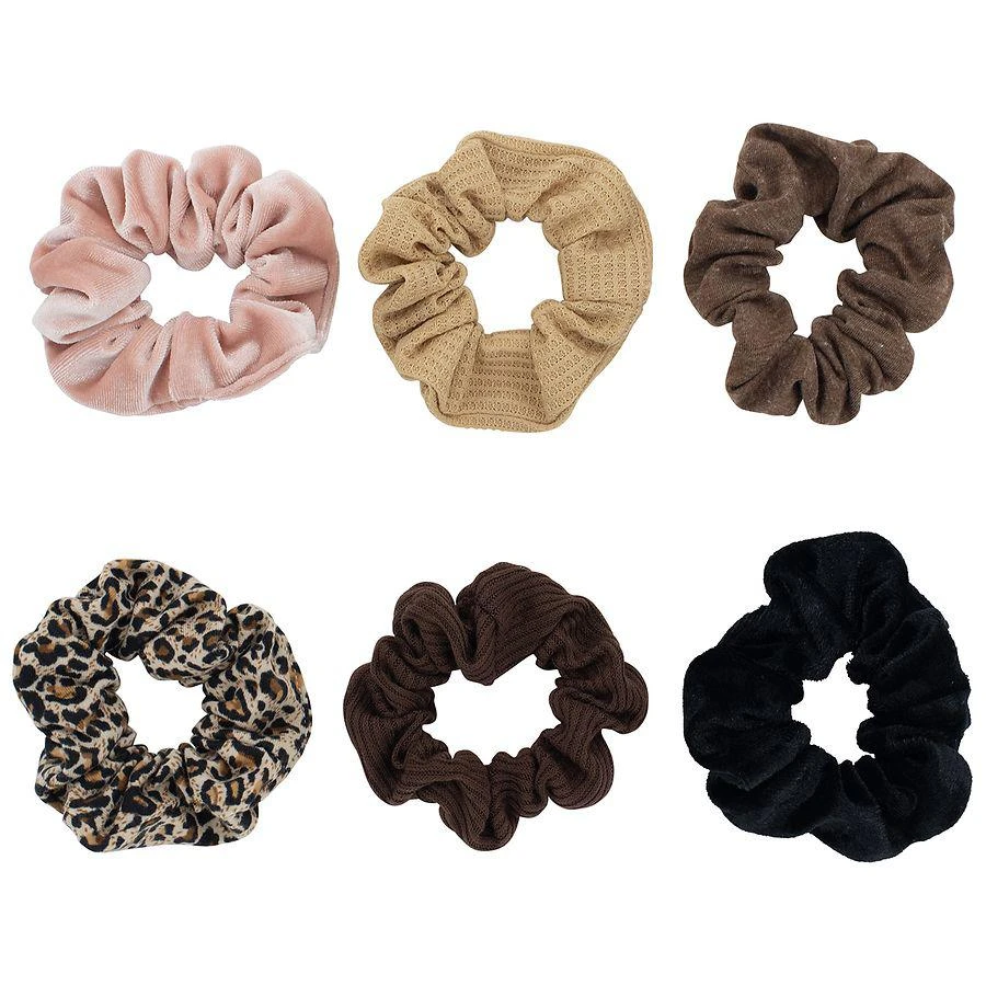 商品Scunci|The Original Scrunchie in Neutral Solids & Animal Print,价格¥32,第1张图片