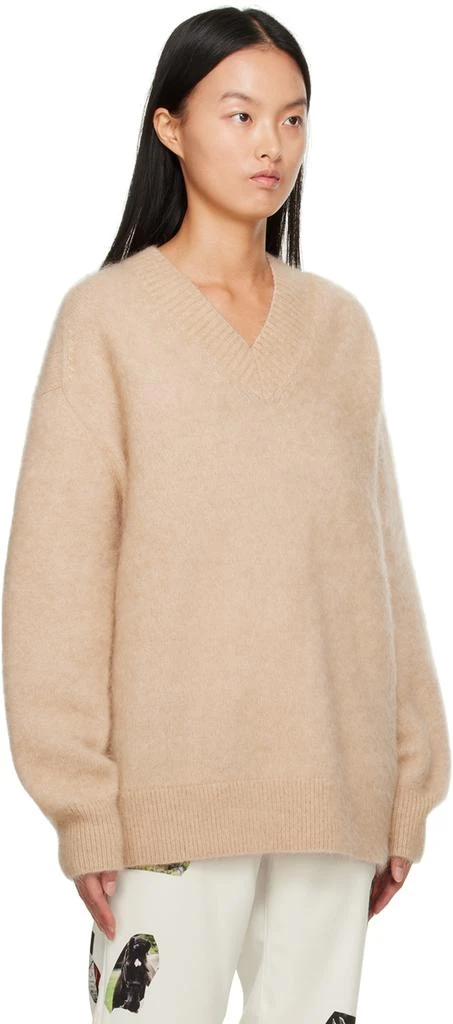 商品Acne Studios|Beige Brushed Sweater,价格¥2238,第2张图片详细描述