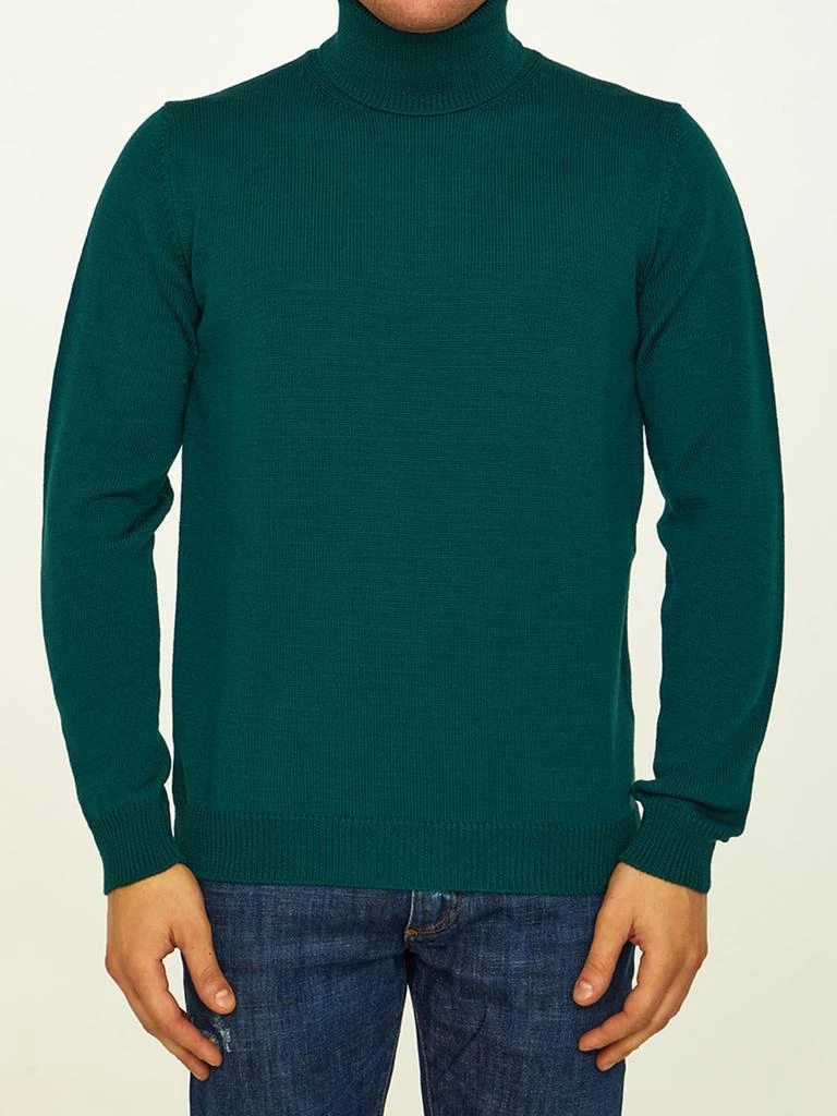 商品ROBERTO COLLINA|Green Merino Wool Turtleneck,价格¥1540,第1张图片