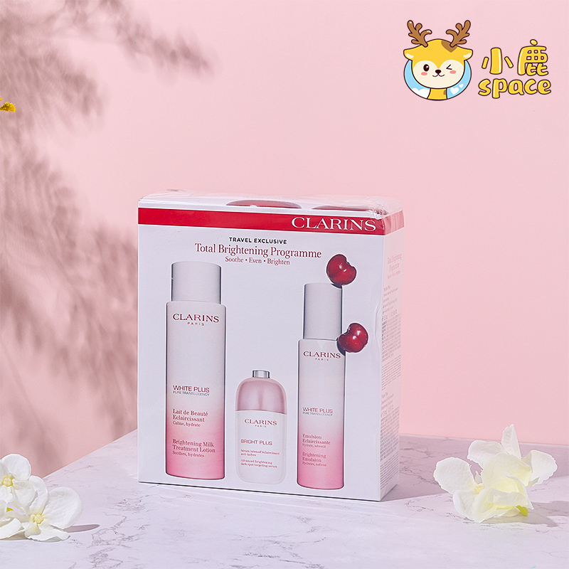 CLARINS 娇韵诗 清透润白去斑小瓷瓶三件套装 小瓷瓶精华50ml+水200ml+乳75ml 清透润白 白皙美肌商品第1张图片规格展示