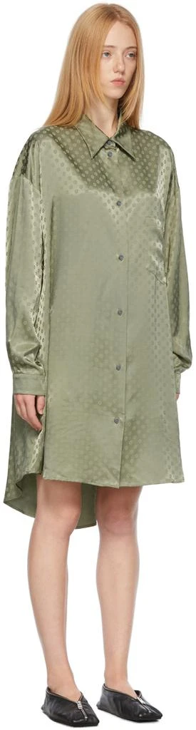 商品[国内直发] MAISON MARGIELA|Green Floral Shirt Dress,价格¥778,第2张图片详细描述