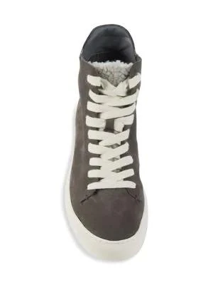 Pence Faux Fur-Trim Suede High-Top Sneakers 商品