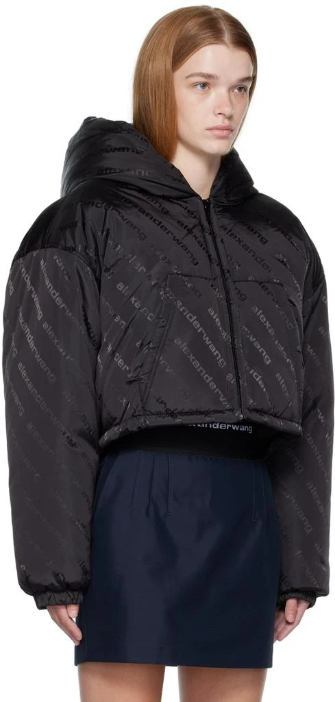 商品Alexander Wang|Black Down Jacquard Jacket,价格¥2696,第2张图片详细描述