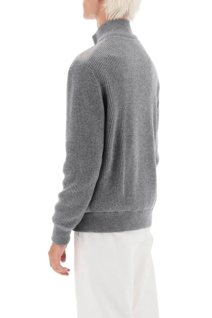 商品Brunello Cucinelli|Hybrid jacket in leather and cashmere,价格¥21033,第4张图片详细描述