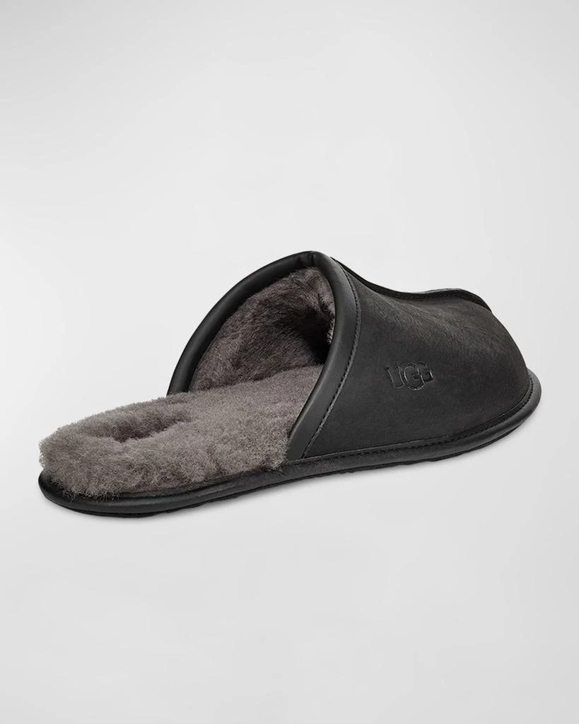 商品UGG|Men's Scuff Leather Mule Slippers w/ Wool Lining,价格¥782,第5张图片详细描述