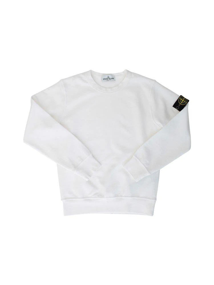 商品Stone Island Junior|Stone Island Junior Logo Badge Sweatshirt,价格¥870,第1张图片