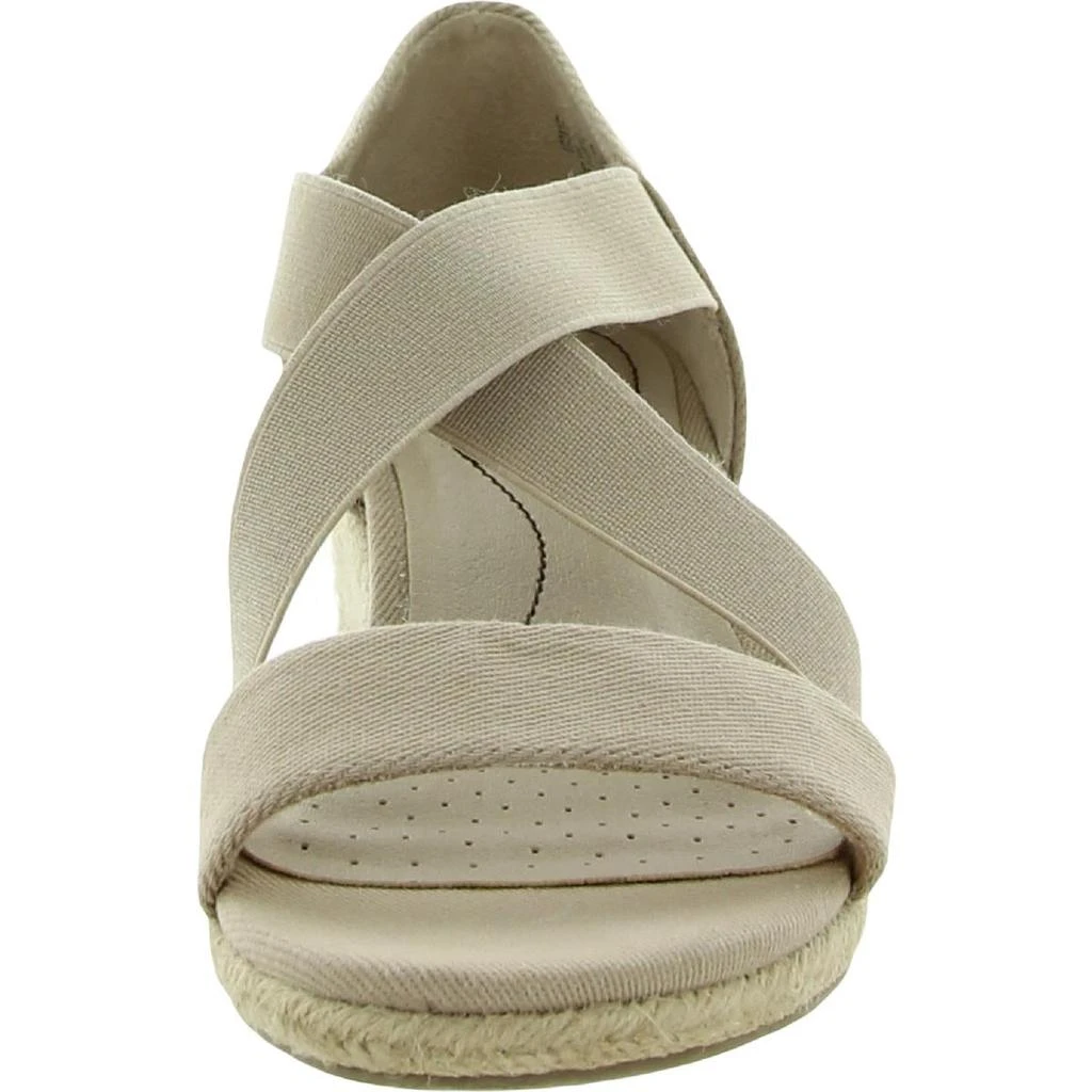 商品LifeStride|Siesta Str Womens Canvas Slip On Wedge Sandals,价格¥230,第2张图片详细描述
