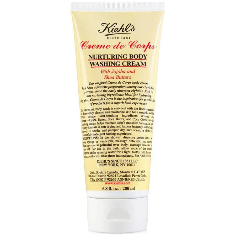 商品Kiehl's|Creme de Corps Nurturing Body Washing Cream, 6.8-oz.,价格¥163,第1张图片