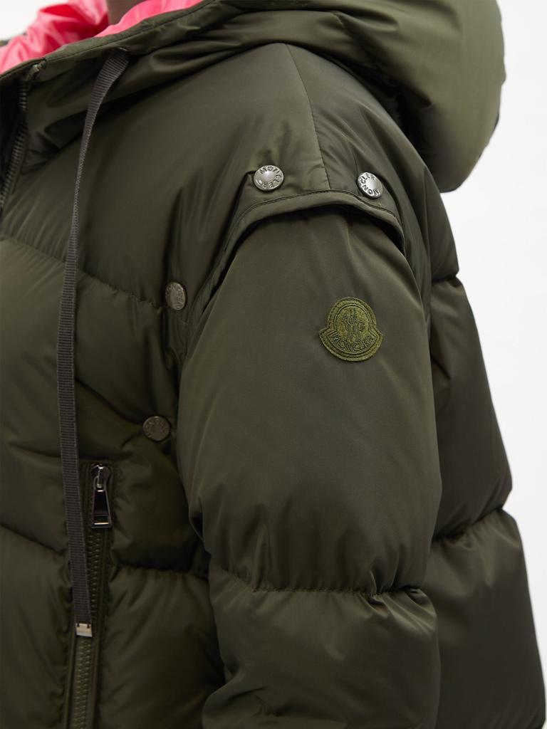 商品Moncler|Asaret detachable-sleeve hooded quilted down coat,价格¥11016,第5张图片详细描述