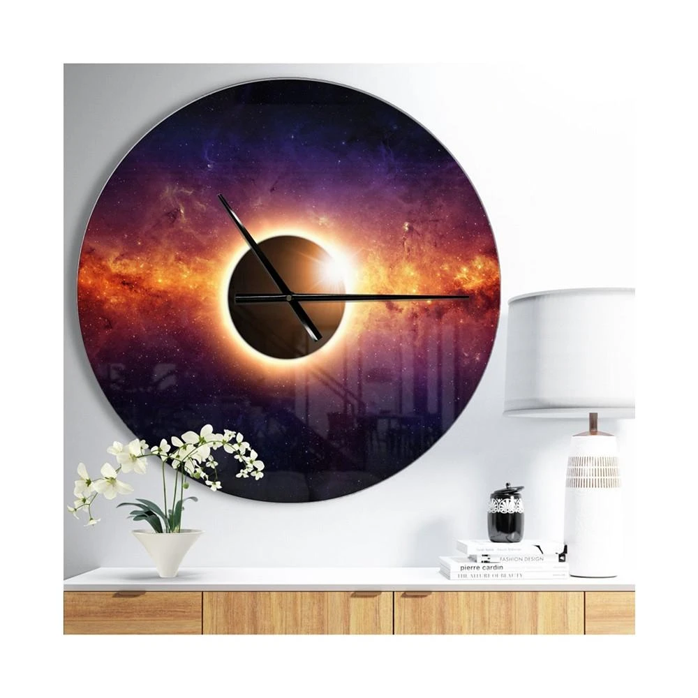 商品Design Art|Designart Oversized Modern Round Metal Wall Clock,价格¥1221,第4张图片详细描述