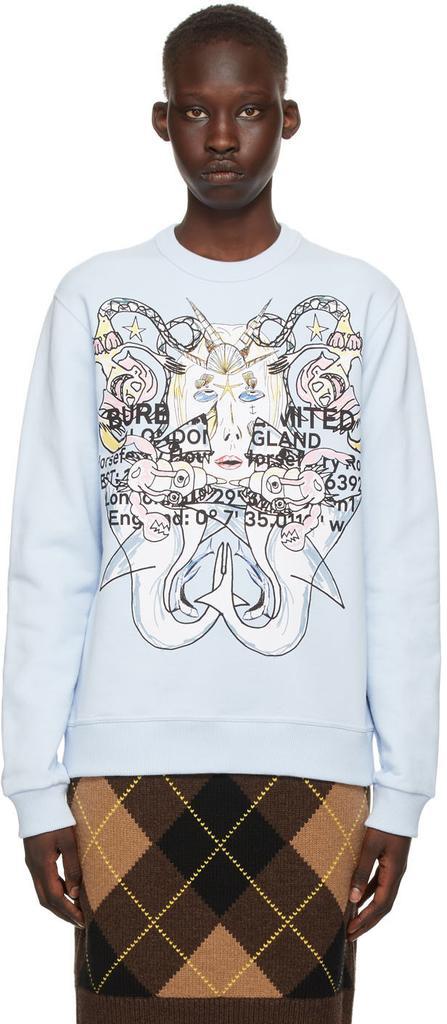 商品Burberry|Blue Montage Print Sweatshirt,价格¥6155,第1张图片