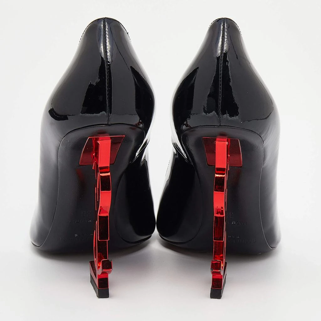 商品[二手商品] Yves Saint Laurent|Saint Laurent Black Patent Leather Opyum Pointed Toe Pumps Size 36,价格¥3428,第5张图片详细描述