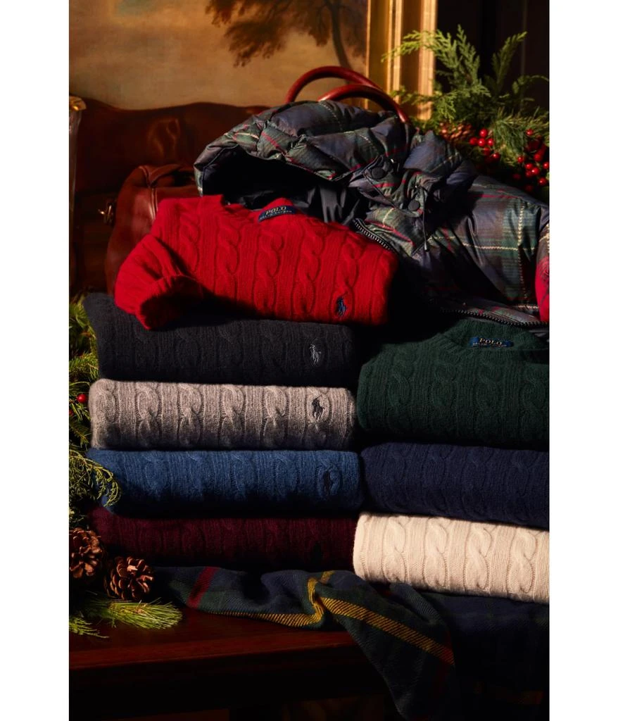 商品Ralph Lauren|Wool-Cashmere Cable-Knit Sweater,价格¥746,第5张图片详细描述