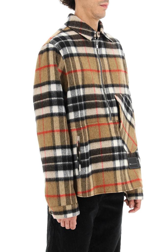 TARTAN WOOL ANORAK OVERSHIRT商品第3张图片规格展示