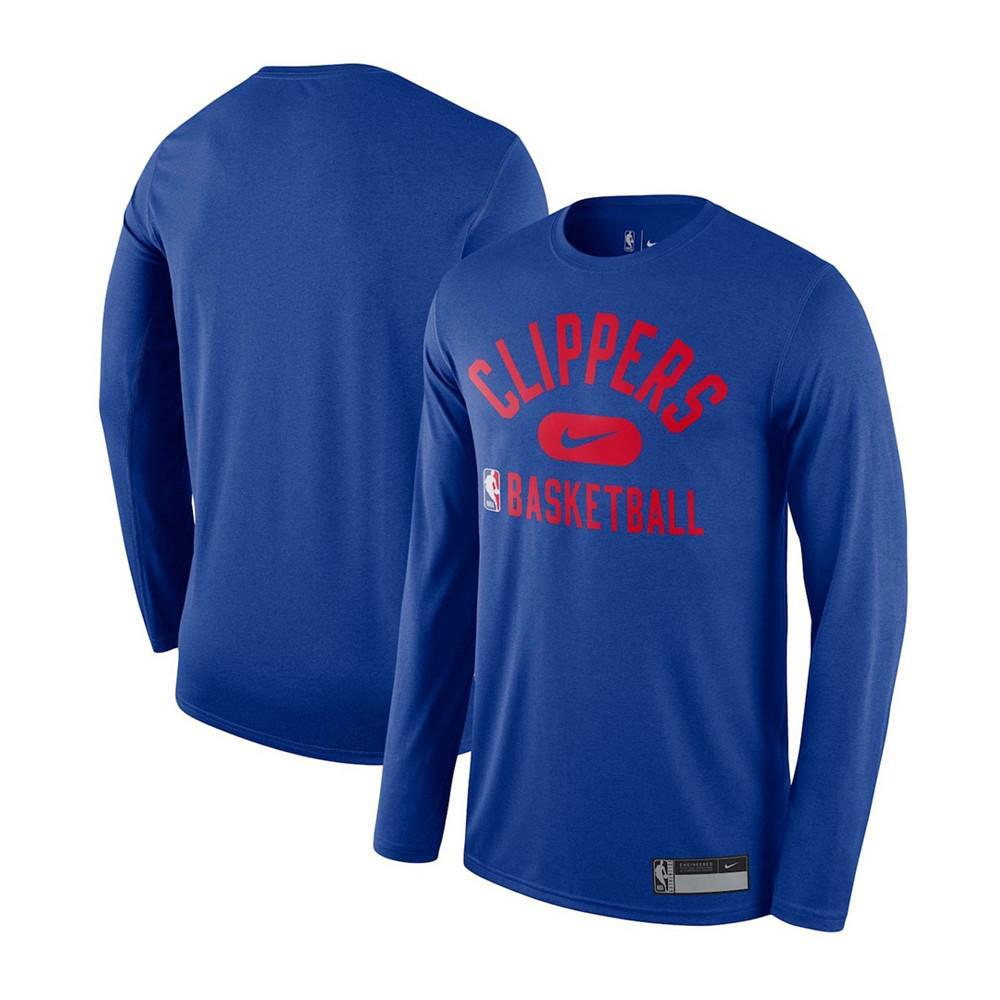 商品NIKE|Men's LA Clippers 2021/22 On-Court Practice Legend Performance Long Sleeve T-Shirt,价格¥299,第1张图片