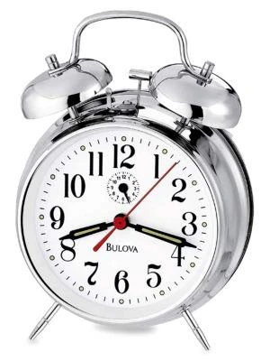 商品Bulova|Bellman II Glass Table Clock,价格¥874,第1张图片