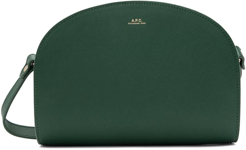 商品A.P.C.|Green Demi-Lune Bag,价格¥3467,第1张图片