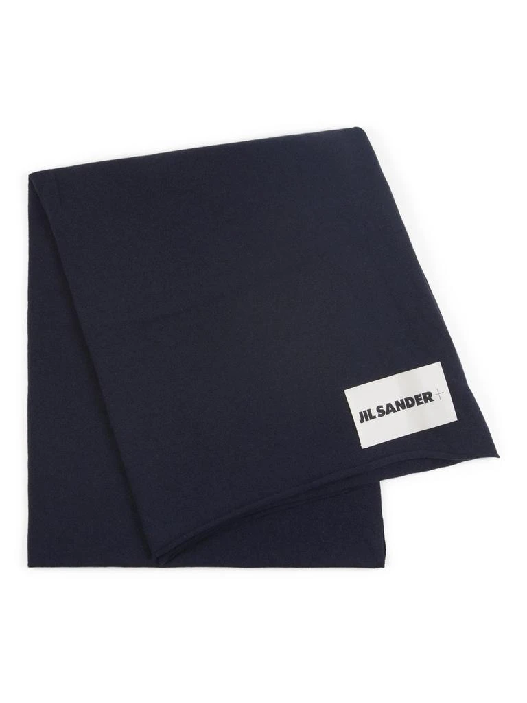商品Jil Sander|Jil Sander+ Logo Patch Knitted Scarf,价格¥3982,第1张图片