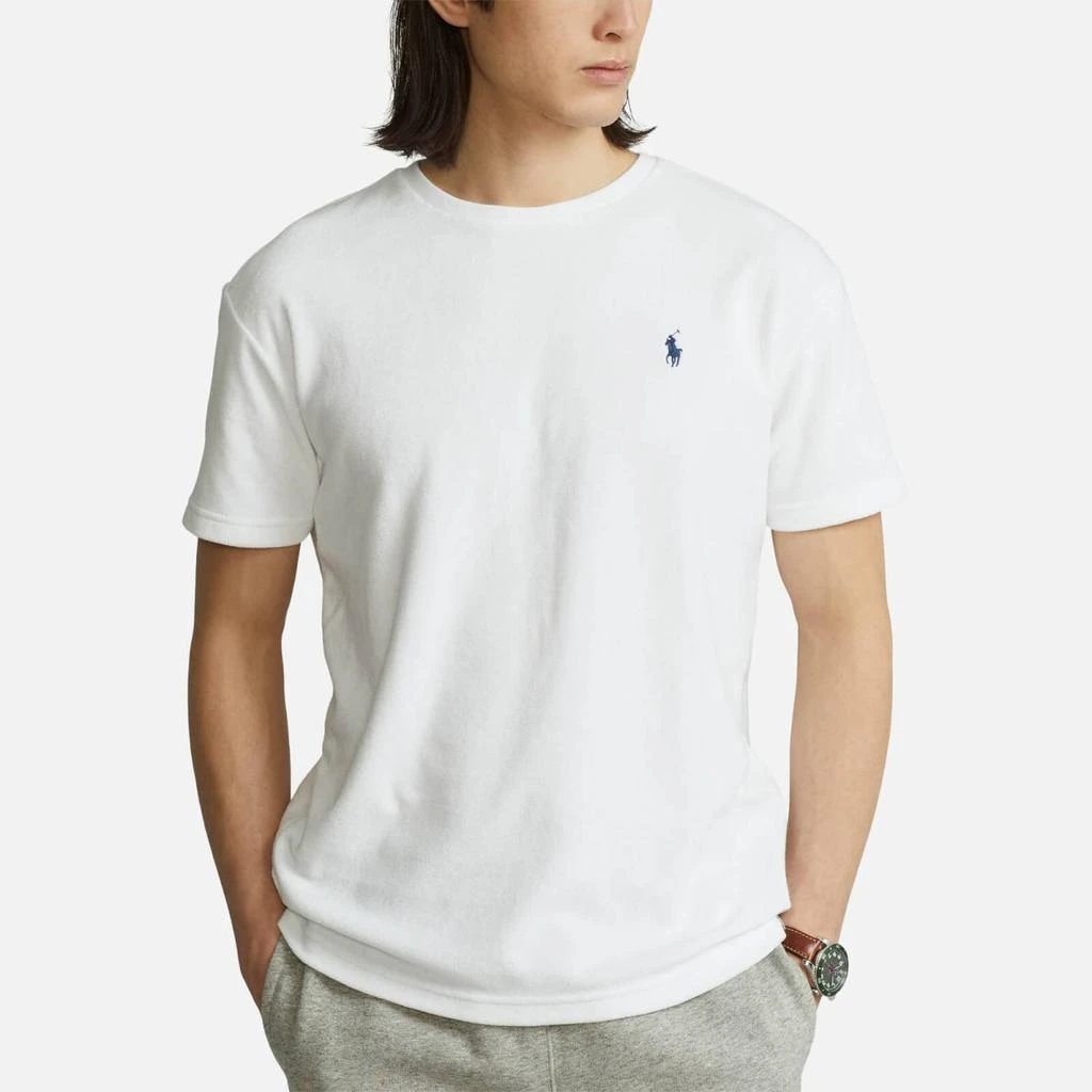 商品Ralph Lauren|Polo Ralph Lauren Men's Lightweight Cotton Terry T-Shirt - White,价格¥550,第1张图片