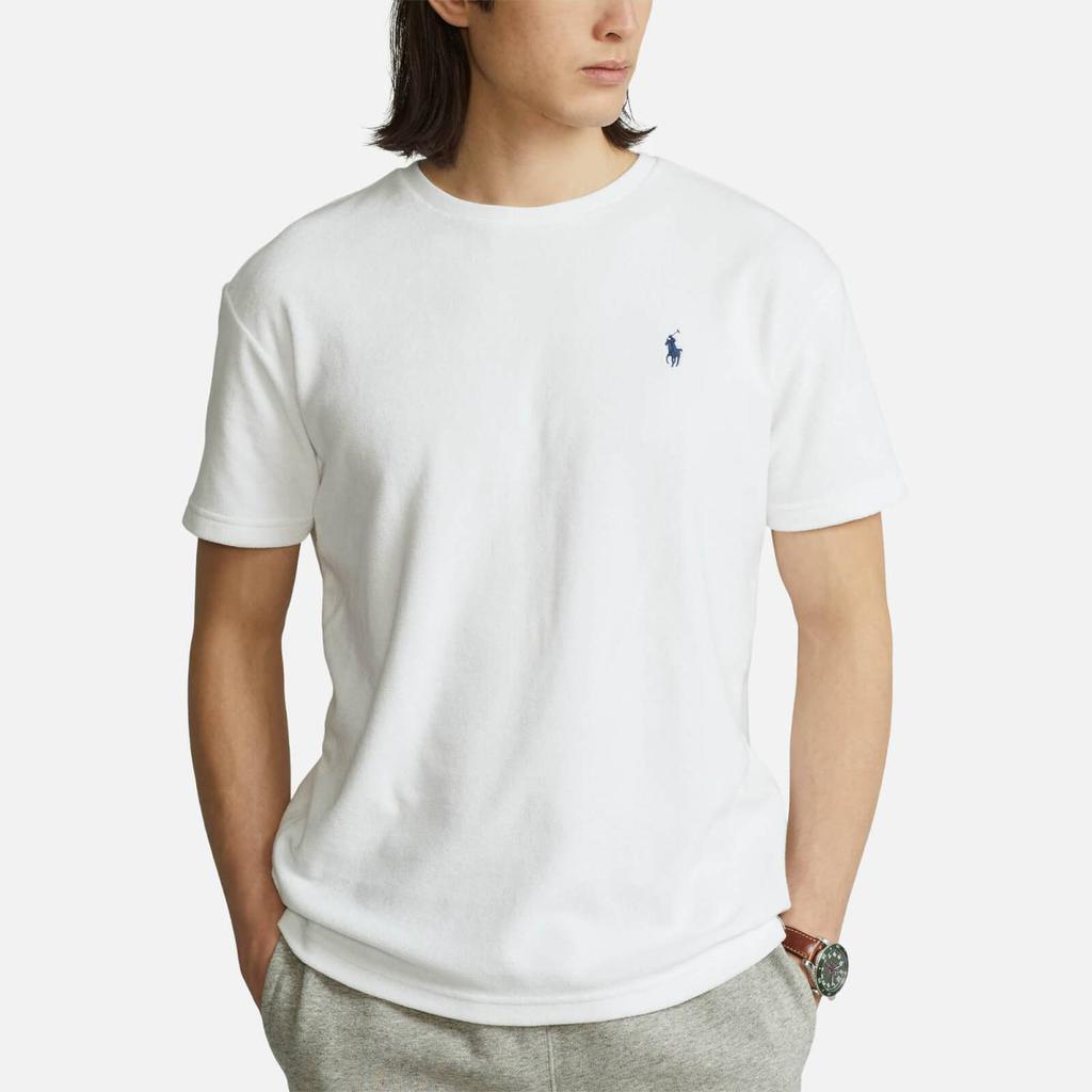 商品Ralph Lauren|Polo Ralph Lauren Men's Lightweight Cotton Terry T-Shirt - White,价格¥588,第1张图片