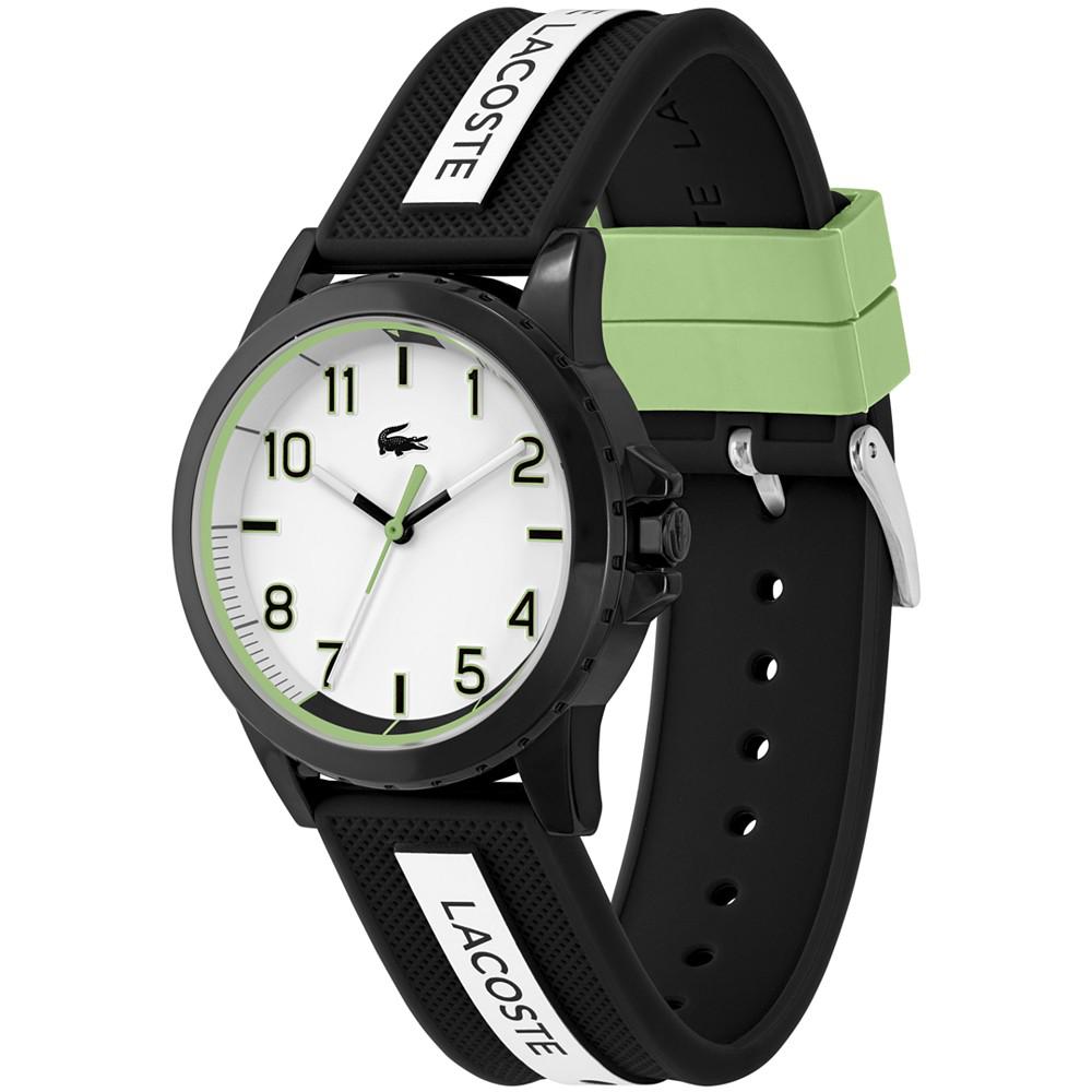 Kids' Rider Black & White Silicone Strap Watch 36mm商品第2张图片规格展示