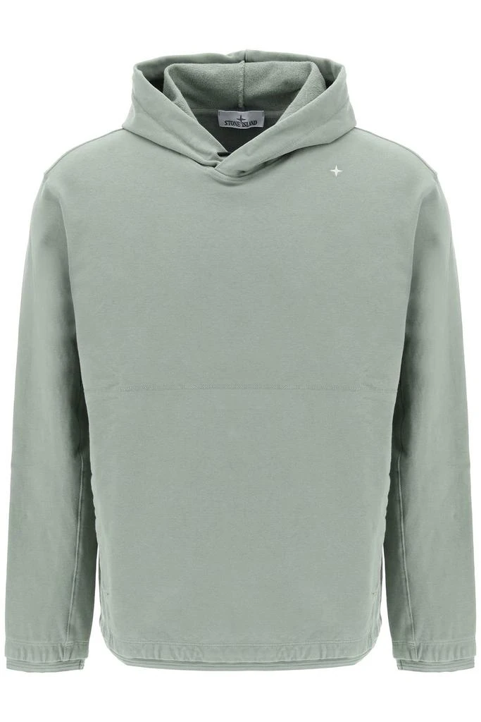 商品Stone Island|stellina stretch cotton hoodie,价格¥1220,第1张图片