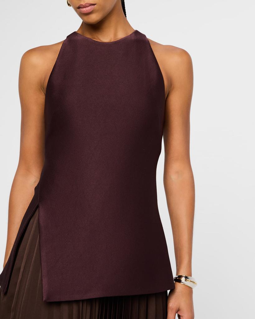 alc willow pleated dress ALC Willow pleated viscose midi dress