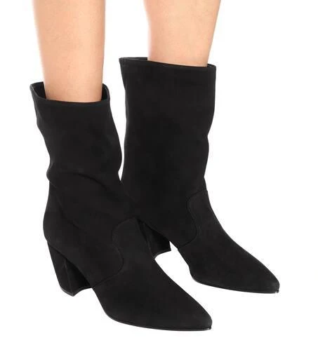 商品Prada|Suede ankle boots,价格¥8149,第5张图片详细描述