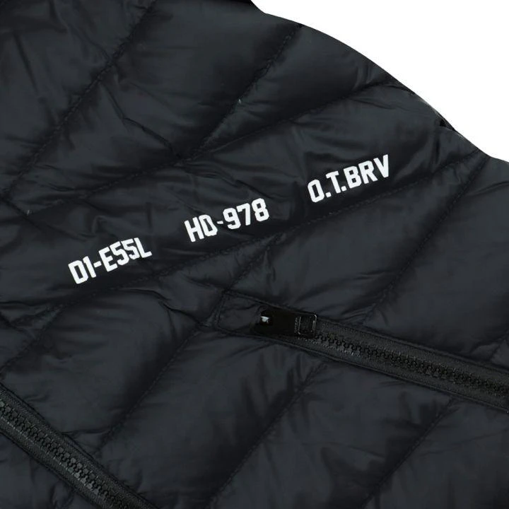 商品Diesel|Black Fixed Hood Puffer Jacket,价格¥624,第2张图片详细描述