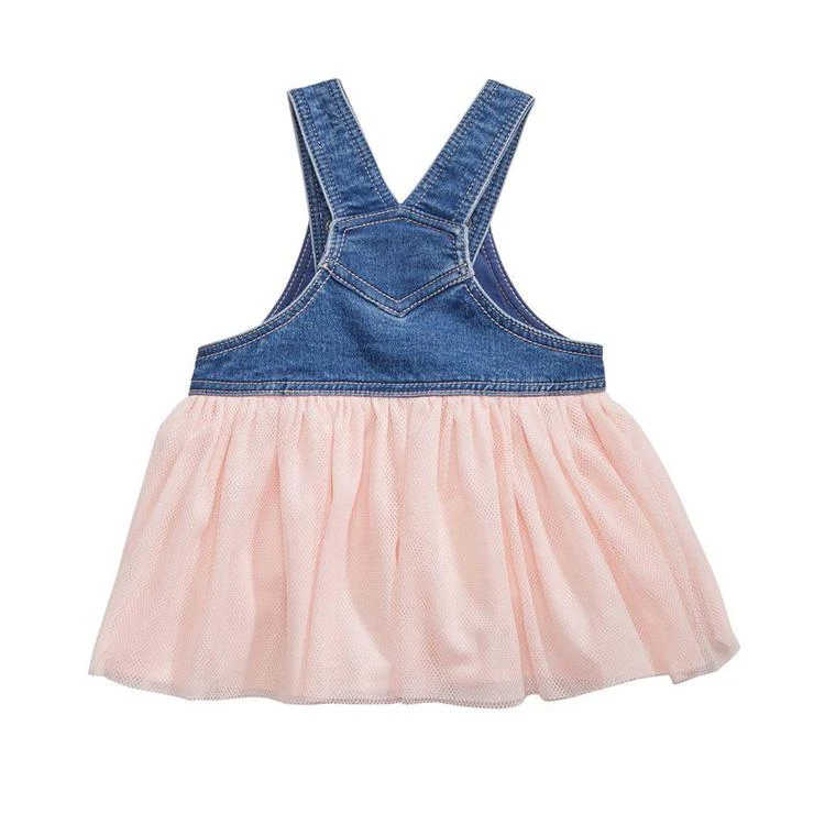 商品First Impressions|Denim & Mesh Jumper, Baby Girls, Created for Macy's,价格¥85,第2张图片详细描述