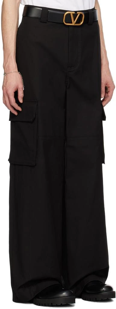商品Valentino|Black Hammer Loop Cargo Pants,价格¥13882,第2张图片详细描述