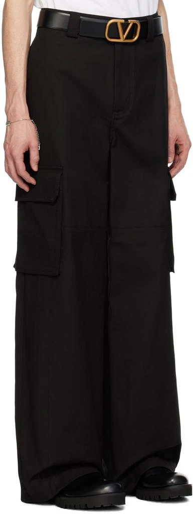 商品Valentino|Black Hammer Loop Cargo Pants,价格¥5928,第2张图片详细描述