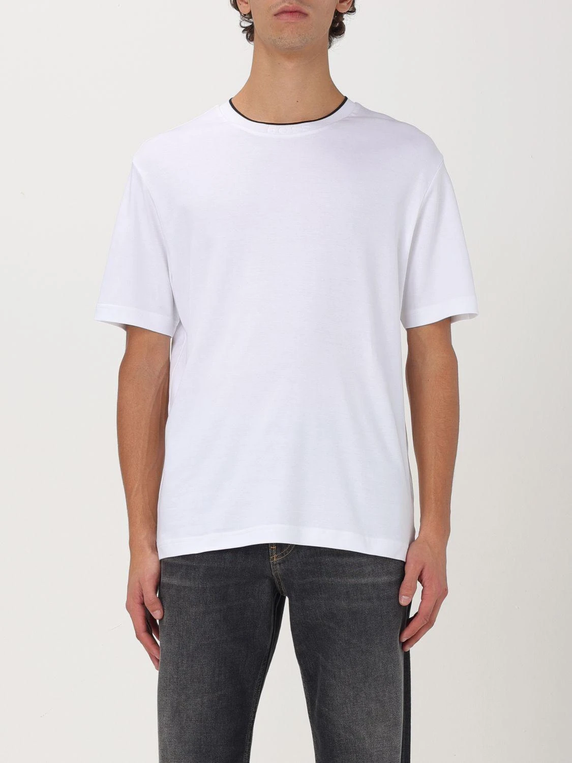 商品Hugo Boss|Hugo Boss 男士T恤 50519354100 白色,价格¥676,第1张图片