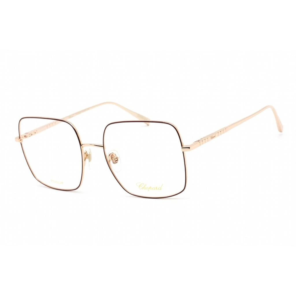 商品Chopard|Chopard Women's Eyeglasses - Shiny Rose Gold Metal Square Shape Frame | VCHF49M 0357,价格¥1449,第1张图片