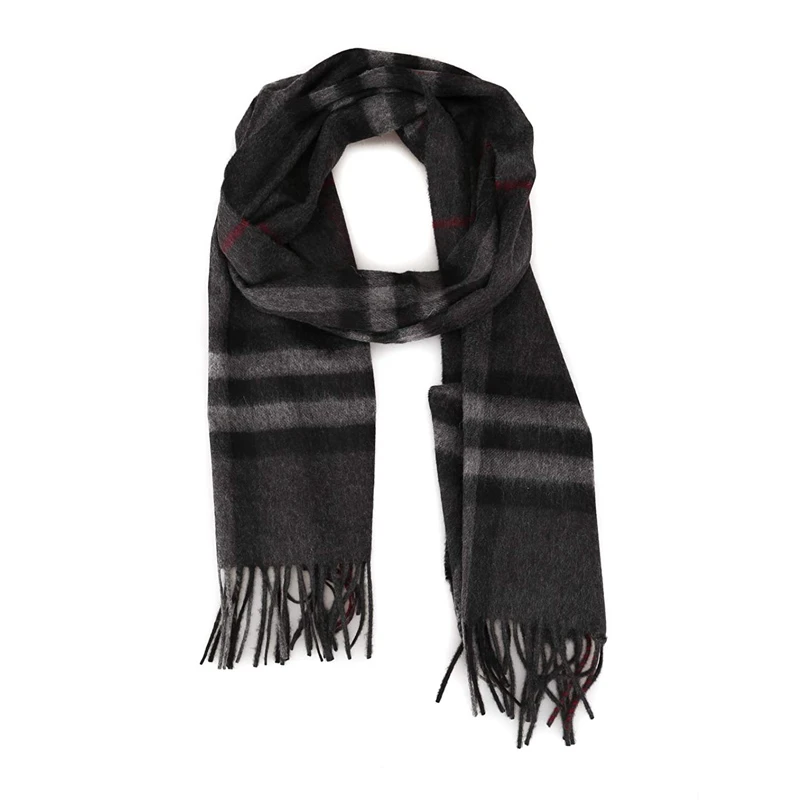 BURBERRY 灰色男士围巾 8015538 商品