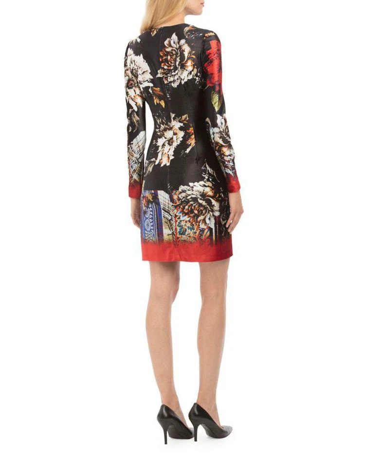 商品Nicole Miller|Velvet Floral Sheath Dress,价格¥688,第3张图片详细描述