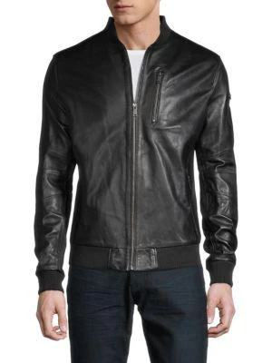 商品RON TOMSON|Leather Bomber Jacket,价格¥1874,第1张图片