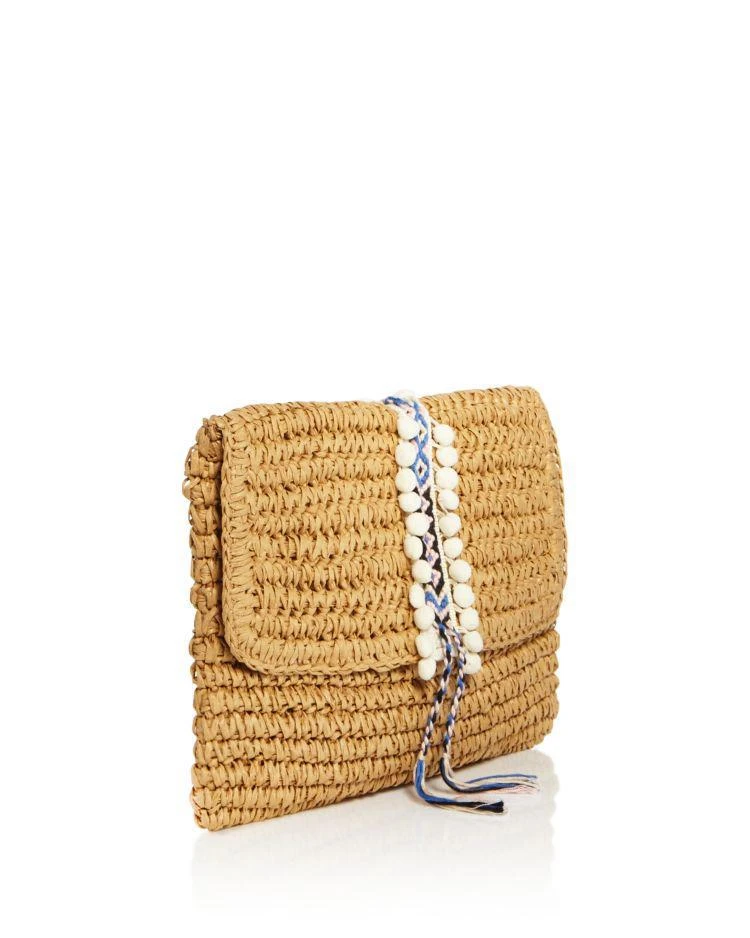 商品Fallon & Royce|Reese Fold Over Straw Clutch,价格¥472,第5张图片详细描述